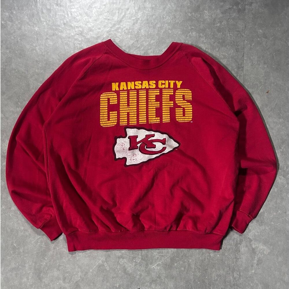 2000's Vintage Kansas City Chiefs Red Crewneck -XL